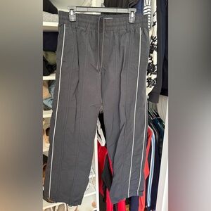 PacSun Black Joggers with White Stripes